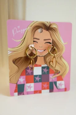 DAMES WAUW Fashion Sieraden^Oorbellen lots of love | Goud