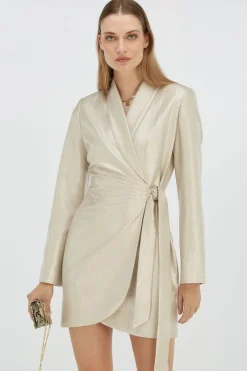 DAMES JOSH V Jurken^Overslagjurk Bonita | Silver |