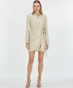 DAMES JOSH V Jurken^Overslagjurk Bonita | Silver |