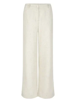 DAMES Ydence Co-ords | Broeken^Pants Leona extra lang | Ecru |