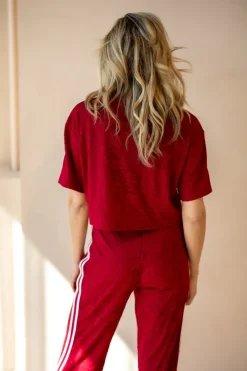 DAMES Refined Department Co-ords | Broeken^Pants Nova | Bordeaux |