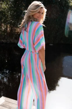 DAMES Studio Poespas Co-ords | Broeken^Pants Plissé | Rainbow cake |