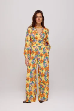 DAMES Poespas Co-ords | Broeken^Pants Riley | Banana flower | Harper & Yve