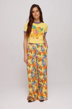 DAMES Poespas Co-ords | Broeken^Pants Riley | Banana flower | Harper & Yve