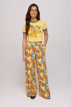 DAMES Poespas Co-ords | Broeken^Pants Riley | Banana flower | Harper & Yve