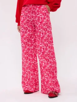 DAMES Ydence Co-ords | Broeken^Pants Veerle | Pink flower |