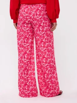 DAMES Ydence Co-ords | Broeken^Pants Veerle | Pink flower |