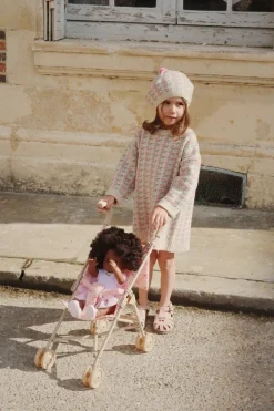 Konges Slojd Poppen & Accessoires^Poppenbuggy | Lacy pink | 3+ jaar |