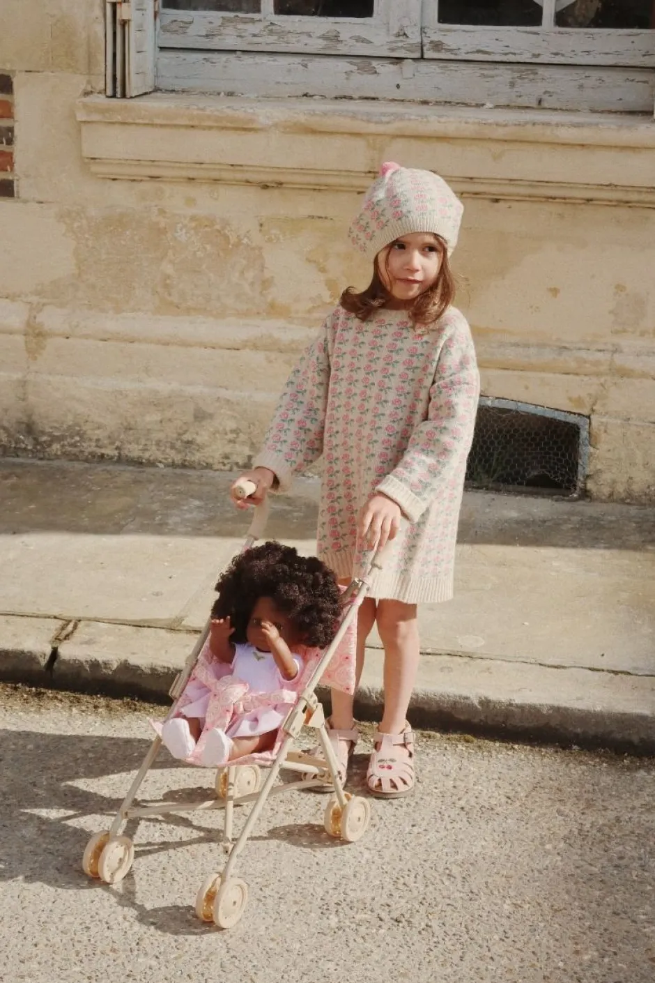 Konges Slojd Poppen & Accessoires^Poppenbuggy | Lacy pink | 3+ jaar |