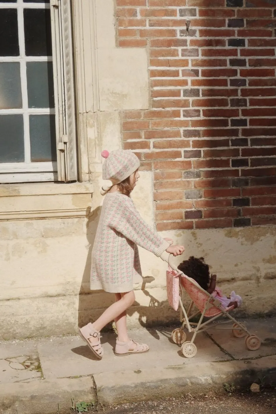 Konges Slojd Poppen & Accessoires^Poppenbuggy | Lacy pink | 3+ jaar |