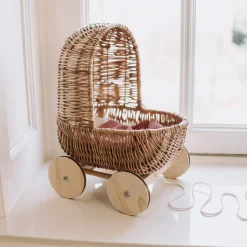 Harlekijn import B.V. Poppen & Accessoires^Poppenwagen klein | Riet