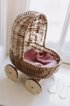 Harlekijn import B.V. Poppen & Accessoires^Poppenwagen klein | Riet