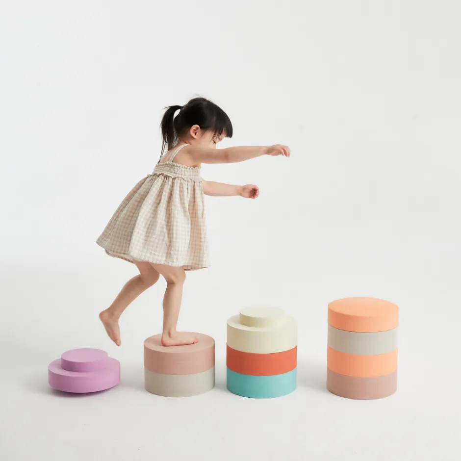Moes Play Decoraties & Accessoires^Rainbow chair earth | 5 stuks | Open ended speelgoed |