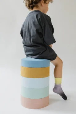 Moes Play Open Ended Speelgoed^Rainbow chair ocean | 5 stuks | Open ended speelgoed |