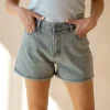 DAMES Refined Department Co-ords | Shorts^Relaxed short studs Zaar | Mid grey |