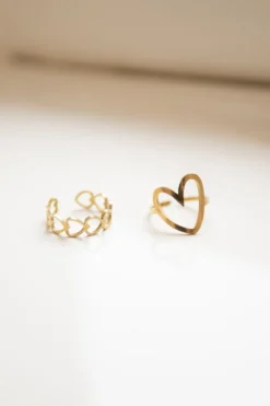 DAMES WAUW Fashion Sieraden^Ring lots of love | Goud