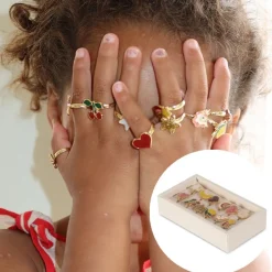 Konges Slojd Sieraden^Ringen set | 12 stuks | Multi color |