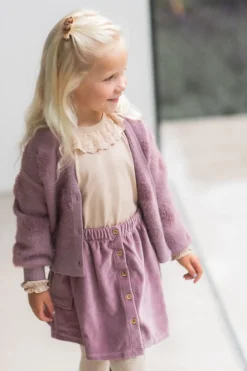 DAMES Navy Natural Rokken | Rokken^Rok Vieve | Mauve velvet |