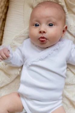 Poespas Rompers^Romper | Kanten overslag | Babidu