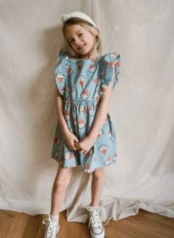 DAMES Bobo Choses Jurken & Salopettes | Jurken^Ruffle dress Morning egg all over |