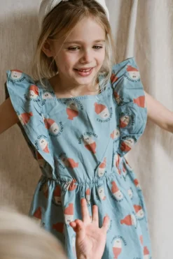 DAMES Bobo Choses Jurken & Salopettes | Jurken^Ruffle dress Morning egg all over |