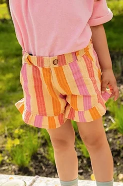 Sproet u0026 Sprout Shorts^Ruffle short stripes | Nectarine | Sproet & Sprout