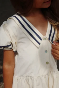 DAMES Konges Slojd Jurken & Salopettes | Jurken^Sailor dress Allie gots | Optic white |