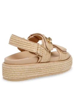 DAMES Steve Madden Sandalen & Slippers^Sandaal Bigmona | Nat Raffia |