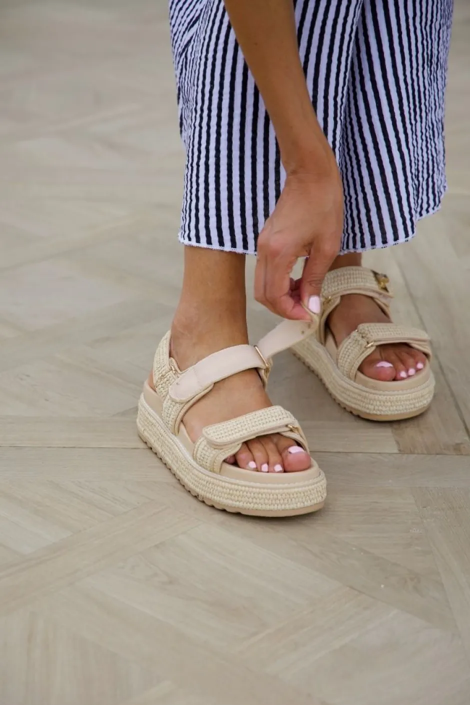 DAMES Steve Madden Sandalen & Slippers^Sandaal Bigmona | Nat Raffia |