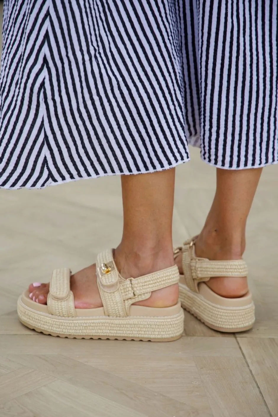 DAMES Steve Madden Sandalen & Slippers^Sandaal Bigmona | Nat Raffia |