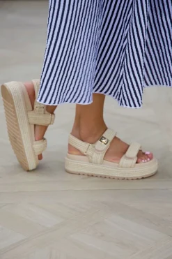 DAMES Steve Madden Sandalen & Slippers^Sandaal Bigmona | Nat Raffia |