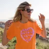 DAMES Studio Poespas Tops | Snøpskes^Shirt C'est La Vie dames | Orange |