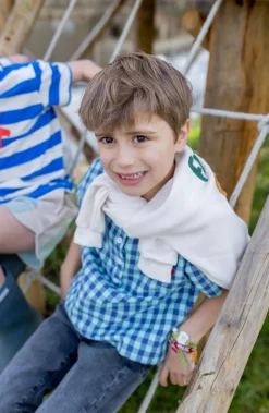 Wander u0026 Wonder Shirts^Shirt Henley | Sky check | Wander & Wonder