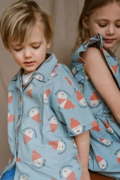 DAMES Bobo Choses Co-ords | Co-ords^Shirt Morning egg all over | Light denim |