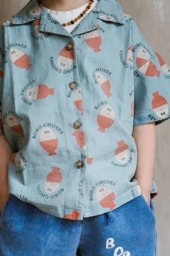 DAMES Bobo Choses Co-ords | Co-ords^Shirt Morning egg all over | Light denim |