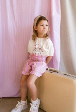 DAMES Labo de Colores Co-ords | Co-ords^Short Falla | Pink mulberry multi |