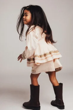 DAMES Baje Studio Co-ords | Co-ords^Short Ovaia embroidery | Rose salmon |