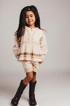 DAMES Baje Studio Co-ords | Co-ords^Short Ovaia embroidery | Rose salmon |