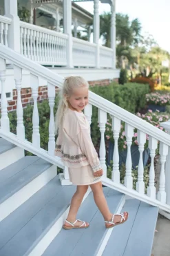 DAMES Baje Studio Co-ords | Co-ords^Short Ovaia embroidery | Rose salmon |