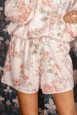 DAMES Studio Amaya x Poespas Co-ords | Shorts^Short She Is All That | Pink sequin bouquet |