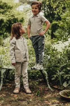 Baje Studio Shirts^Shortsleeve knit top Estoi | Blue steel |