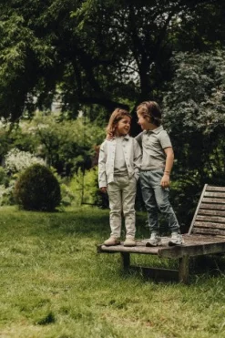 Baje Studio Shirts^Shortsleeve knit top Estoi | Blue steel |