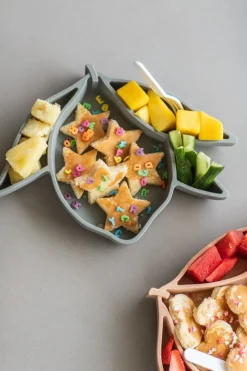 Konges Slojd Kinderservies^Silicone bordje lemon | Whale |