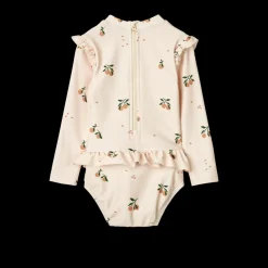 Liewood Zwemkleding | Zwemkleding^Sille baby printed swimsuit | Peach/sea shell |