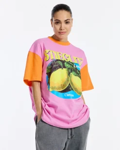 DAMES Stieglitz Tops | Tops^Simone oversized T-shirt | Pink |