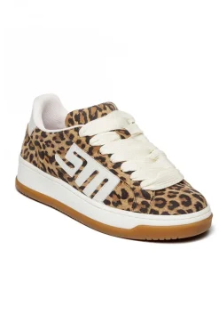 DAMES Poespas Sneakers^Sneaker Alysha | White/leopard suede | Steve Madden