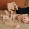 Liewood Educatief Speelgoed | Open Ended Speelgoed^Stackable animals Thorkild | Natural |