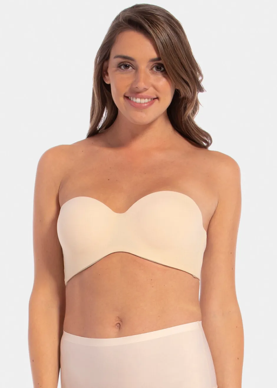 DAMES Poespas Lingerie^Strapless BH | Luxury latte | Magic Bodyfashion