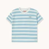 Tinycottons Shirts | Shirts^Stripes tee | Dusty blue/off-white |