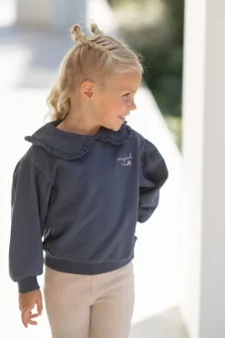 House of Jamie Truien & Vesten | Truien & Vesten^Sweater collar Balloon | Stardust blue |